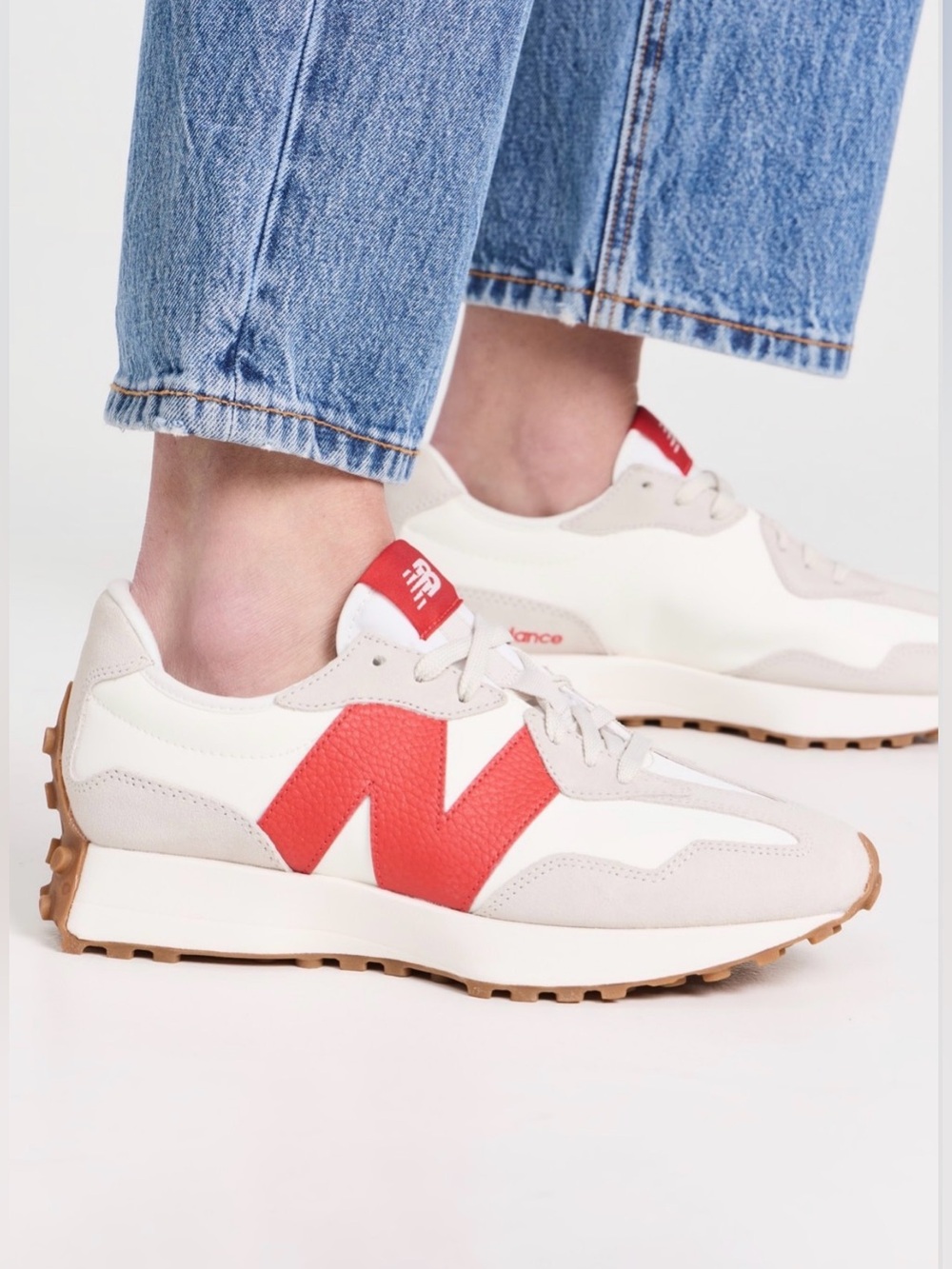 New Balance Women's 327 Red Sneakers